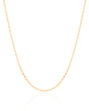 Choker Piastrine 1 mm Banhado a Ouro 18K