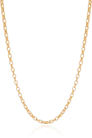 Gargantilha Elos 3 mm Banhado a Ouro 18K