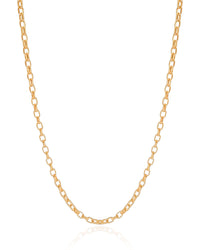 Gargantilha Elos 3 mm Banhado a Ouro 18K