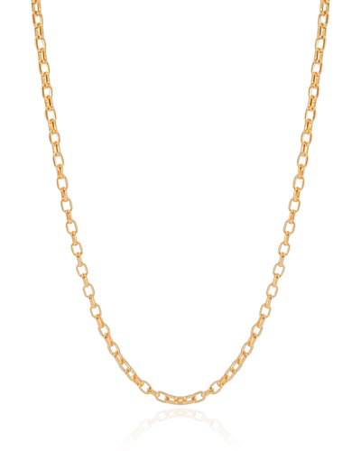 Gargantilha Elos 3 mm Banhado a Ouro 18K - 45 cm