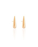 Brinco Gota Lisa Banhado a Ouro 18K