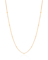 Gargantilha Veneziana Bolinhas Lisas Banhado a Ouro 18K - 45 cm