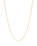 Gargantilha Veneziana Bolinhas Lisas Banhado a Ouro 18K - 45 cm