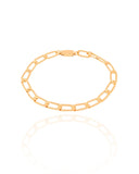 Pulseira Masculina Elos Retangular Alongado