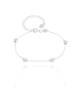 Pulseira Elos Mini Estrelas Ródio Branco
