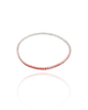 Pulseira Rivieira Safira Rosa 2 mm Maleável