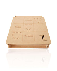 Caixa Porta Joias Médio com 9 Divisórias Personalizado Dia dos Namorados