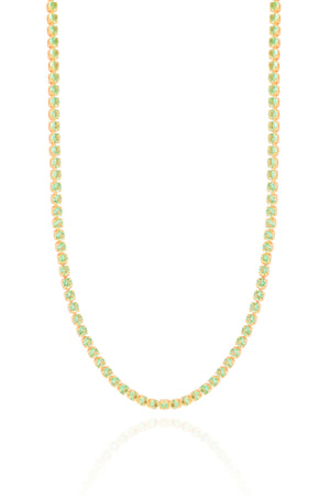 Choker Riviera Turmalina 2 mm Banhado a Ouro 18K