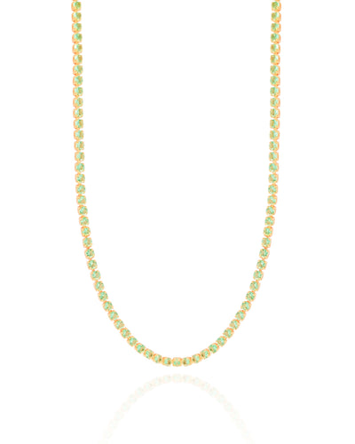 Choker Riviera Turmalina 2 mm Banhado a Ouro 18K - 35 cm
