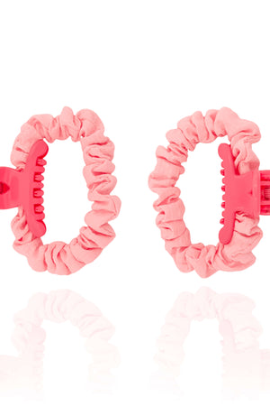 Kit Presilhas Meia Lua e Elásticos Rosa