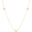 Gargantilha Bola com Zircônia Cristal Banhado a Ouro 18K - 40 cm