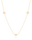 Gargantilha Bola com Zircônia Cristal Banhado a Ouro 18K - 40 cm