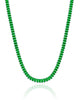 Choker Cristal Esmeralda Ródio Branco