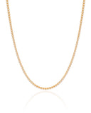 Choker Riviera Cristal 1.75 mm Banhado a Ouro 18K