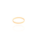 Anel Flat Liso Dedinho Tamanho 10 Banhado a Ouro 18K