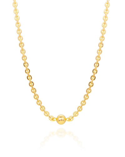 Chocker Corrente Modelo Cartier com Bolinha Lisa