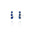 Brinco Ear Cuff Trio Pontos de Luz Azul Safira
