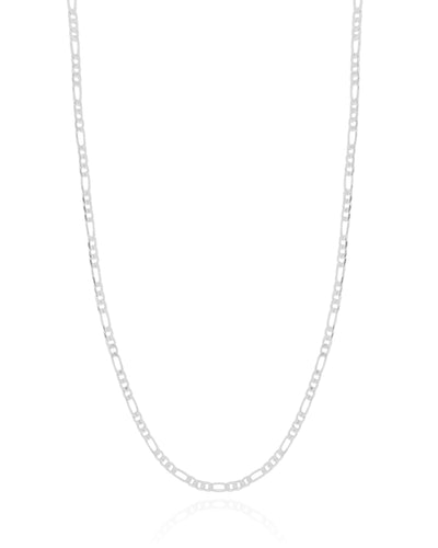 Colar Masculino Grumet 2 mm Ródio Branco - 60 cm