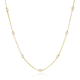 Gargantilha Veneziana com Pérolas 4 MM Banhado a Ouro 18K