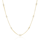 Gargantilha Veneziana com Pérolas 4 MM Banhado a Ouro 18K