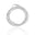 Pulseira Corda Violão Bolinhas 3 mm Ródio Branco