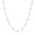 Choker Gomos 3 mm Ródio Branco - 33 cm