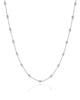 Choker Gomos 3 mm Ródio Branco - 33 cm