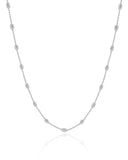 Choker Gomos 3 mm Ródio Branco