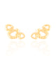 Ear Cuff Orgânico Vazado Liso Banhado a Ouro 18K