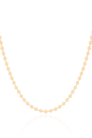 Choker Bolinhas 3 mm Banhado a Ouro 18K