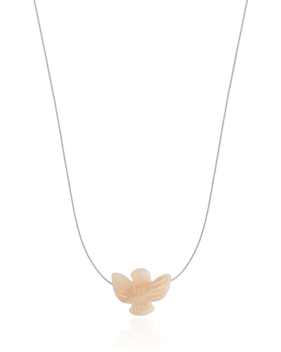 Colar Nylon Espírito Santo Banhado a Ouro 18K - 38 cm