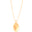 Gargantilha Veneziana Oval Liso Banhado a Ouro 18K - 45 cm