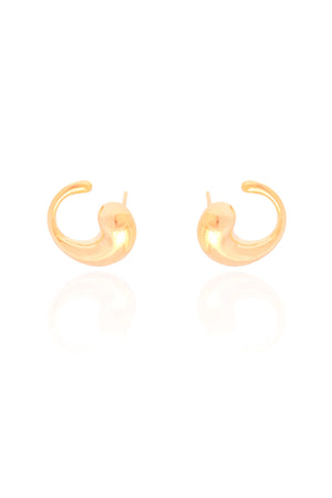 Ear Cuff Gota Lisa 1.7 cm Banhado a Ouro 18K