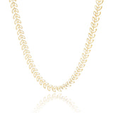 Choker Folhas Vazadas Banhado a Ouro 18K