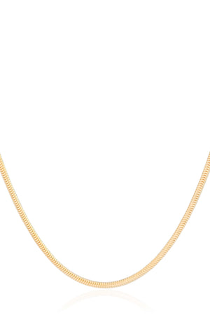 Gargantilha Rabo de Rato 2 mm Banhado a Ouro 18K