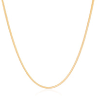 Gargantilha Rabo de Rato 2 mm Banhado a Ouro 18K