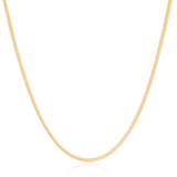 Gargantilha Rabo de Rato 2 mm Banhado a Ouro 18K