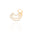 Ear Line Ponto de Luz Cristal ? Unidade (Peça Avulsa) ? Banhado a Ouro 18K