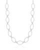 Gargantilha Detalhes Vazados Ródio Branco - 40 cm