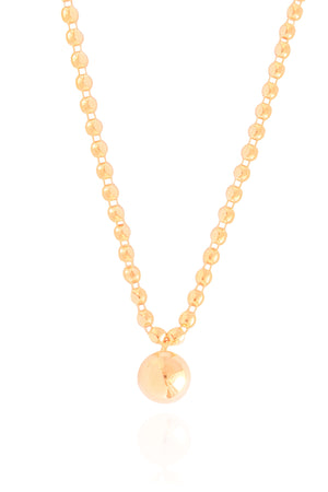 Choker Bolinhas Lisas Banhado a Ouro 18K