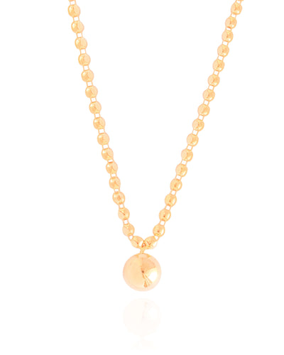 Choker Bolinhas Lisas Banhado a Ouro 18K - 35 cm