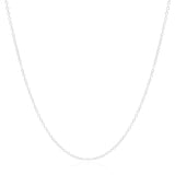 Gargantilha Longa Americana 1.5 mm Ródio Branco