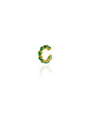 Piercing Fake Gotas Cravejadas Esmeralda