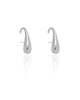 Ear Hook Gota Lisa 2.4 cm Ródio Branco