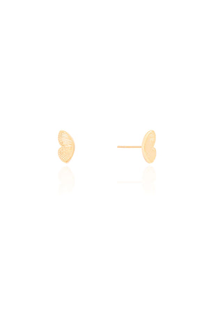 Brinco Asa de Borboleta Banhado a Ouro 18K
