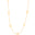Gargantilha Grumet com Folhas Banhado a Ouro 18K - 60 cm