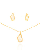 Conjunto Orgânico Resinado Branco Leitoso