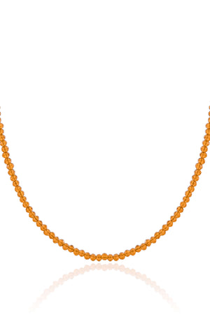 Choker Cristais Champagne Banhado a Ouro 18K