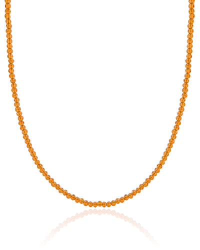 Choker Cristais Champagne Banhado a Ouro 18K - 31 cm