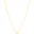 Gargantilha Pingente Redondo Liso Banhado a Ouro 18K - 45 cm